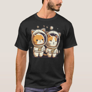 Astronaut Cats-01 T-shirt