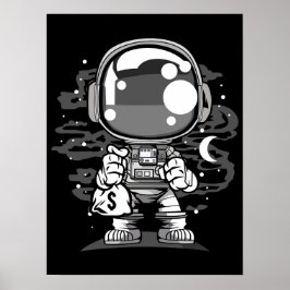 Astronaut Chibi Poster