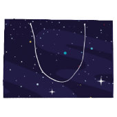   Astronaut child on the moon, monogrammed name Groot Cadeauzakje (Achterkant)