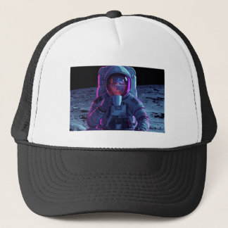 “Astronaut Chill Vibes - Vaporwave Pet” Trucker Pet