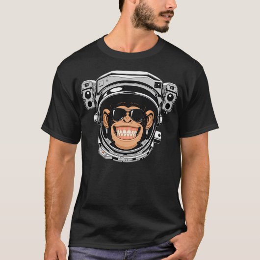 Astronaut Chimp T-shirt (Voorkant)