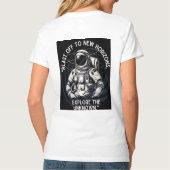 ASTRONAUT CITAAT, BLAAST AF NAAR NEW HORIZON T-SHIRT (Achterkant)