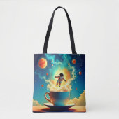 Astronaut Coffee Dream Tote Bag (Voorkant)