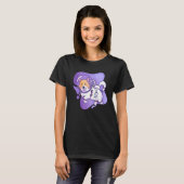 Astronaut Corgi Cute Floating Space Universe Desig T-shirt (Voorkant volledig)