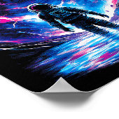 Astronaut Cosmic Outer Space Galaxy Science  Poster (Hoek)