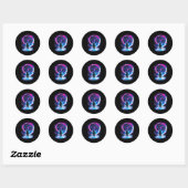Astronaut Cosmic Outer Space Galaxy Science Ronde Sticker (Vel)