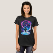 Astronaut Cosmic Outer Space Galaxy Science  T-shirt (Voorkant volledig)