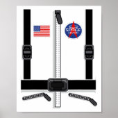 Astronaut Costume for Kids Mannen Women Space Suit Poster (Voorkant)