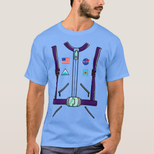 Astronaut Costume Space Suit Adult Mannen Vrouwen T-shirt