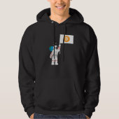 Astronaut Crypto Cryptocurrencies Crypto Trader Hoodie (Voorkant)