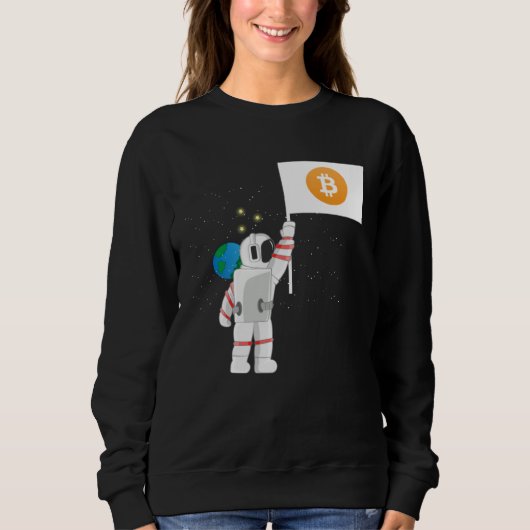 Astronaut Crypto Cryptovaluta Crypto Handelaar Trui (Voorkant)