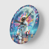 Astronaut Crystal Dream Ronde Klok (Hoek)