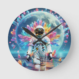 Astronaut Crystal Dream Ronde Klok