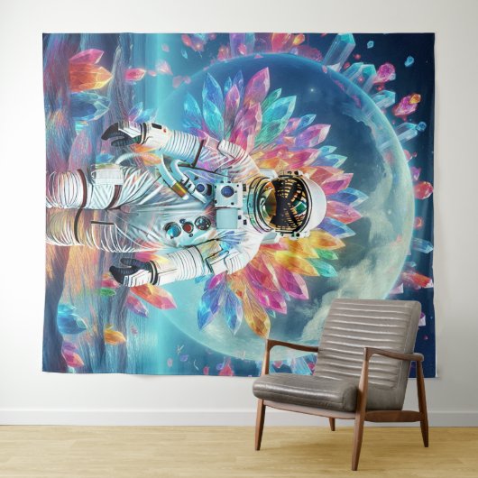 Astronaut Crystal Dream Wandkleed (In Situ (horizontaal))