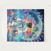 Astronaut Crystal Dream Wandkleed (Voorkant (horizontaal))