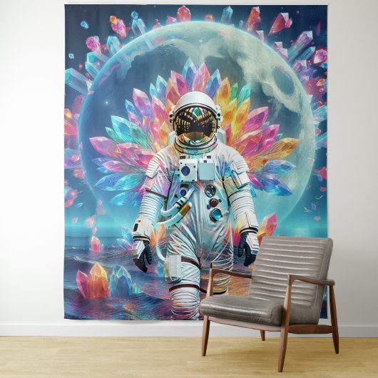 Astronaut Crystal Dream Wandkleed (In situ)