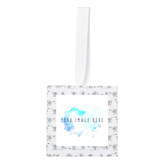 Astronaut Cube Ornament (Voorkant)