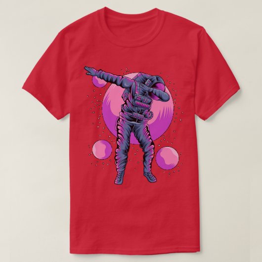 Astronaut Dabbing In Outer space T-shirt (Design voorkant)