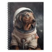 Astronaut Dachshund Kinder School Notitieboek (Voorkant)