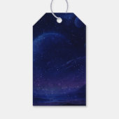 Astronaut Deep Space Sky Planets Photo Birthday Cadeaulabel (Achterkant)