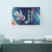 Astronaut Deep Space Sky Planets Photo Birthday Spandoek (Beurs)