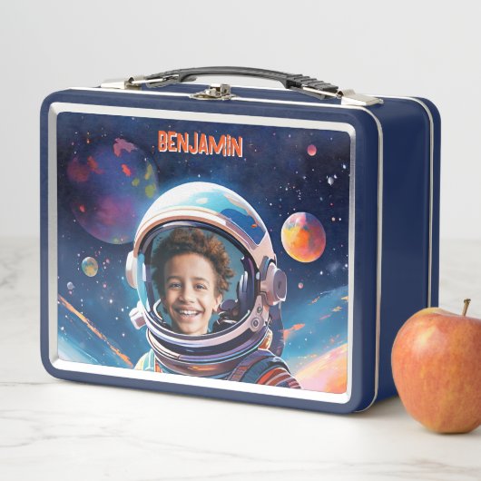 Astronaut Deep Space Sky Planets Photo Kids Gift  (In situ)