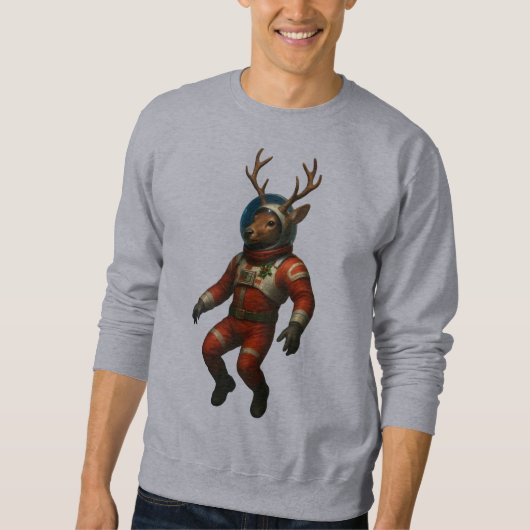Astronaut Deer in Red Suit Trui (Voorkant)