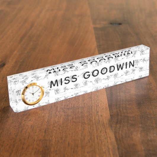 Astronaut Desk Name Bord Naambordje (Zijkant)