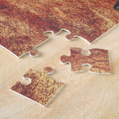 Astronaut die een T-Rex op Mars rijdt Legpuzzel (Zijkant)