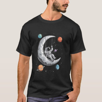 Astronaut die in de maanruimte slingert Funny Joke T-shirt