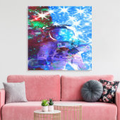 Astronaut Dimensies Canvas Afdruk (Insitu (Woonkamer))