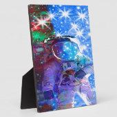Astronaut Dimensies Plaquette Fotoplaat (Zijkant)