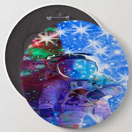 Astronaut Dimensions Pinback Button (Voorkant /achterkant)
