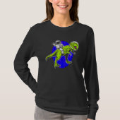 Astronaut Dinosaur Science Fiction Space Travel T-shirt (Voorkant)