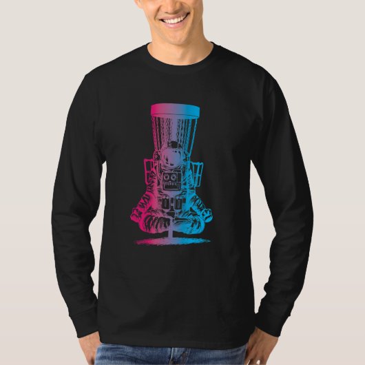 Astronaut Disk Golf Yoga Basket T-shirt (Voorkant)