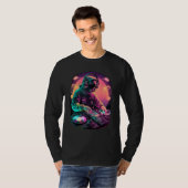 Astronaut DJ, DJing in Space, EDM cool Graphic T-shirt (Voorkant volledig)