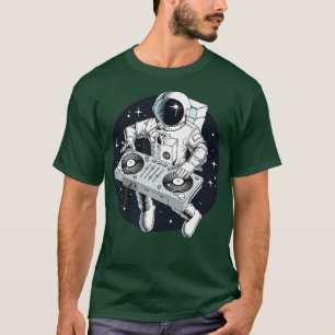 Astronaut DJ met Platenspeler Premium T-shirt