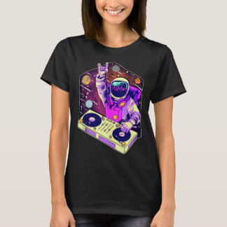 Astronaut DJ Music Psychedelic Psytrance Techno ED T-shirt