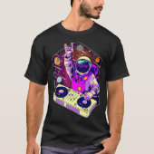 Astronaut DJ Music Psychedelic Psytrance Techno T-shirt (Voorkant)