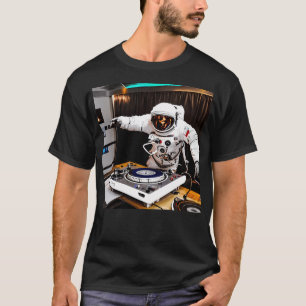 Astronaut DJ op Platenspeler T-shirt