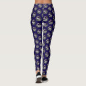Astronaut DJ Schattige Space Music ontwerp Leggings (Achterkant)