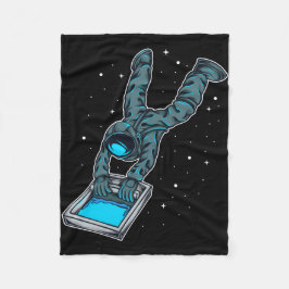 Astronaut Doe Zeefdruk Fleece Deken