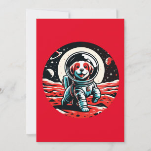 Astronaut Dog - Cosmic Canine Space Adventure Feestdagenkaart