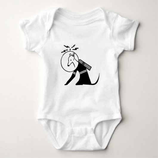 Astronaut dog, Greyhound, Italy greyhound, Space Romper (Voorkant)