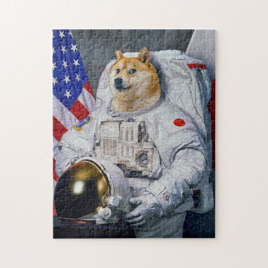Astronaut Doge Legpuzzel (Verticaal)