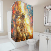 Astronaut Douchegordijn (In situ)