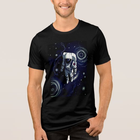 Astronaut Dreams: Galactische reis Tri-Blend Shirt (Voorkant)