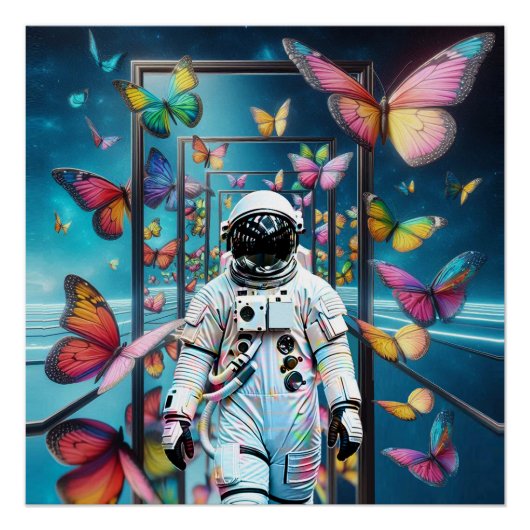 Astronaut Dreamscape Perfect Poster (Voorkant)