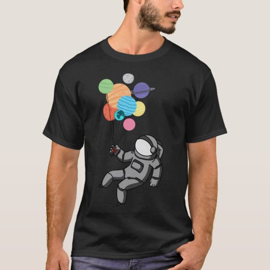 Astronaut drijft weg t-shirt (Voorkant)