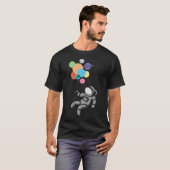 Astronaut drijft weg t-shirt (Voorkant volledig)